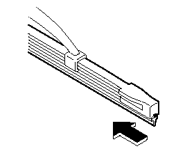 4. Carefully insert the new blade rubber.