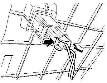 5. Remove the trunk lid release lock-out