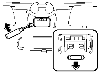 2. Disconnect the bulb by pulling it out.