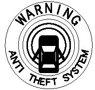 A label indicating that your vehicle is