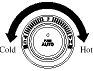 Temperature control dial