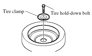 5. Store the damaged tire, using the tire