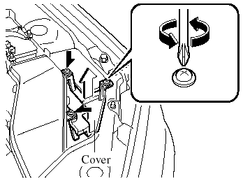 3. When replacing the left headlight bulb,