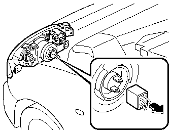 1. Detach the electrical connector from