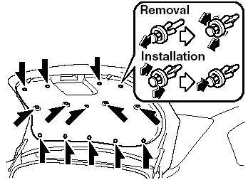 1. Pull the center section of the plastic