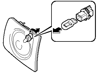 3. Disconnect the bulb from the socket.