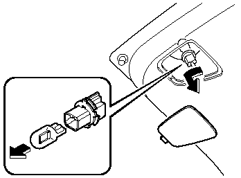 3. Disconnect the bulb from the socket.