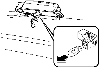 4. Disconnect the bulb from the socket.