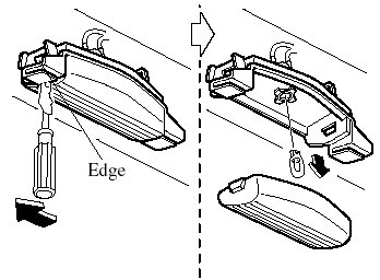 2. Disconnect the bulb by pulling it out.