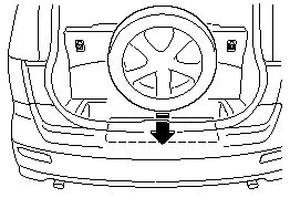 9. Place the flat tire in the cargo subcompartment.