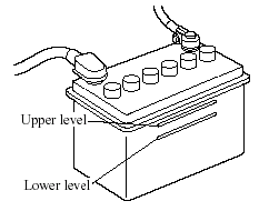 Inspect the electrolyte level at least once a