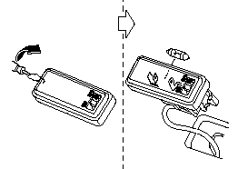 2. Disconnect the bulb by pulling it out.