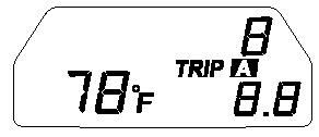The outside temperature is displayed