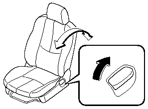 To change the seatback angle, lean