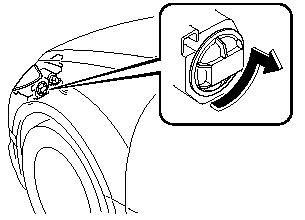 4. Turn the cover counterclockwise and