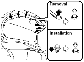 1. Pull the center section of the plastic