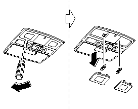 Overhead light/Map light (Front)