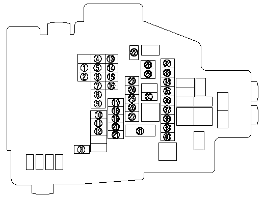 Fuse block (Engine compartment)