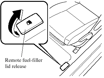 To open, pull up the remote fuel-filler lid
