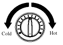 Temperature control dial