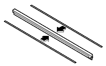 4. Remove the metal stiffeners from each