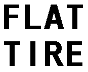 If a run-flat tire is punctured, the FLAT