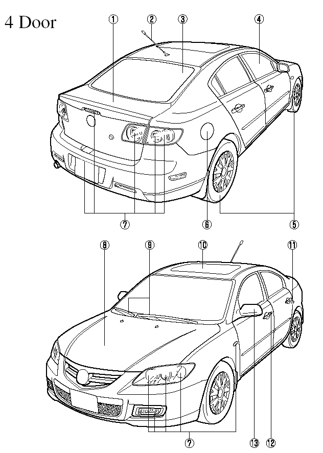 1. Trunk lid.