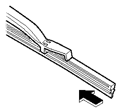 4. Carefully insert the new blade rubber.