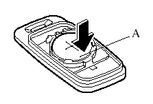 2. Press the portion of the battery