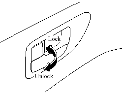 To lock either front door with the doorlock