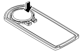 3. Remove the battery by pressing its