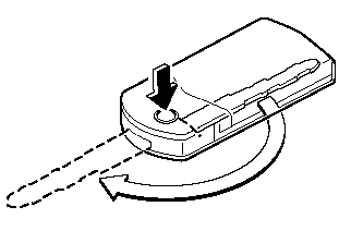 To extend the key, press the release