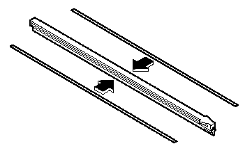 5. Remove the metal stiffeners from each